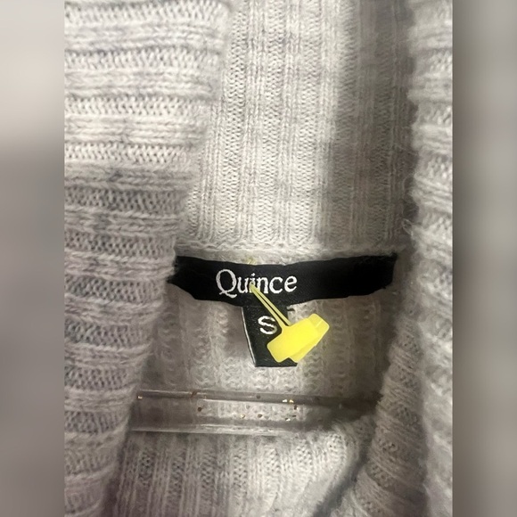 Quince Baby Alpaca-Wool Turtleneck LIGHT GREY Size S - Picture 5 of 6